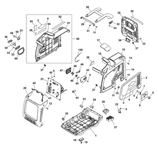 Main Unit P1 Diagram and Parts List for 030767-00  Briggs and Stratton Generator